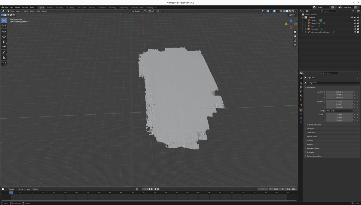 Photogrammetry model in Blender